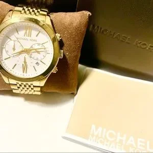 MICHAEL KORS “BROOKTON” MK5762 WATCH LINKS Michael Kors MK5762 Womens Brookton Yellow Gold Steel  main image 4